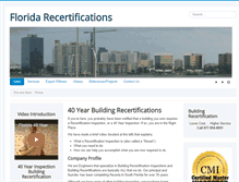 Tablet Screenshot of floridarecertifications.com